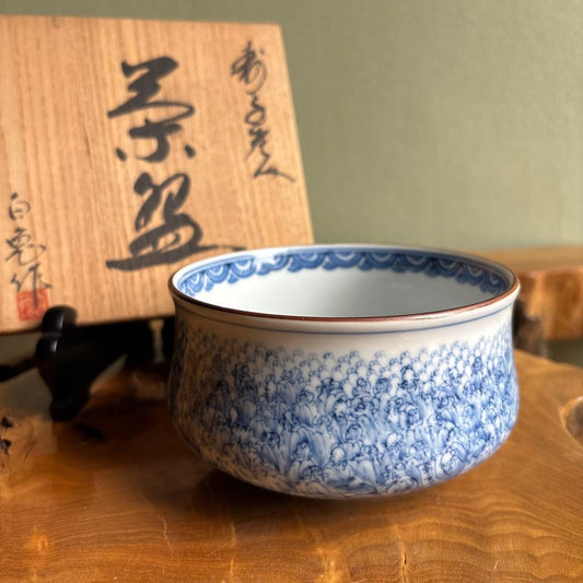 Sometsuke Chawan with Hundred Elders — Hakuto, Japan