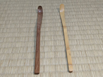 Tachibana Daikame Chashaku Pair Tsurukame Mei Three-Node Bamboo Tea Scoop Daitokuji