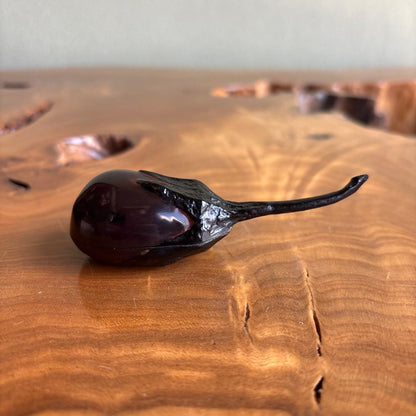 Eggplant Lacquer Incense Container Gold Interior Kogo by Takio