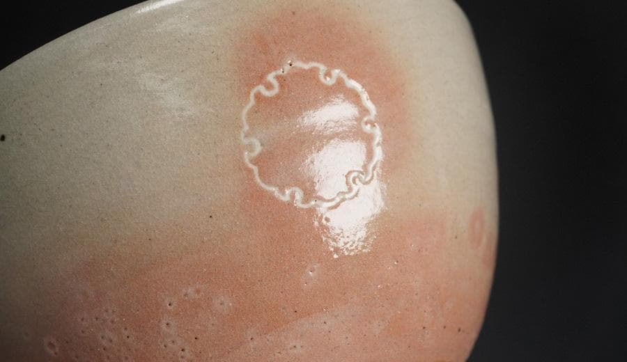 Sugimoto Sadamitsu Gohon Kanoko-mon Tea Bowl — Daitokuji Tradition, Soft Pink Glaze