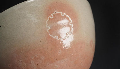 Sugimoto Sadamitsu Gohon Kanoko-mon Tea Bowl — Daitokuji Tradition, Soft Pink Glaze
