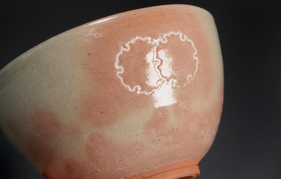 Sugimoto Sadamitsu Gohon Kanoko-mon Tea Bowl — Daitokuji Tradition, Soft Pink Glaze