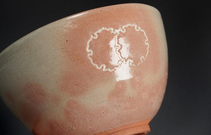 Sugimoto Sadamitsu Gohon Kanoko-mon Tea Bowl — Daitokuji Tradition, Soft Pink Glaze