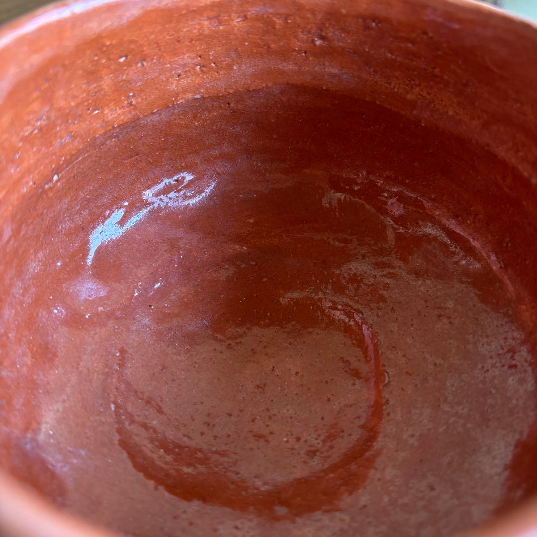 Aka-Raku Red Tea Bowl by Kimura Juraku - Kyoto Raku Ware Matcha Chawan with Signed Tomobako