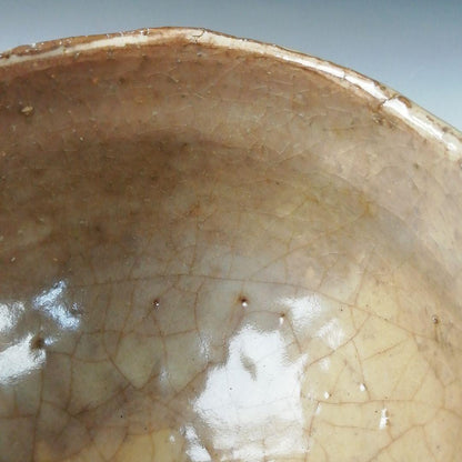 Hagi Ware Tea Bowl by Hirose Tanga - Tenpozan Kiln Chawan with Signed Box