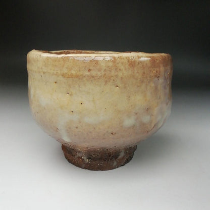 Hagi Ware Tea Bowl by Hirose Tanga - Tenpozan Kiln Chawan with Signed Box