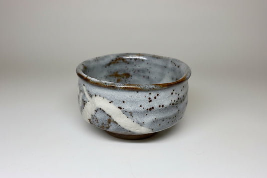 Noda Asanoshin Nezumi Shino Tea Bowl — Fukuju, Daitoku-ji Kakitsuke