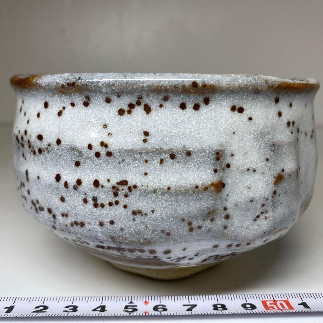 Noda Asanoshin Nezumi Shino Tea Bowl — Fukuju, Daitoku-ji Kakitsuke