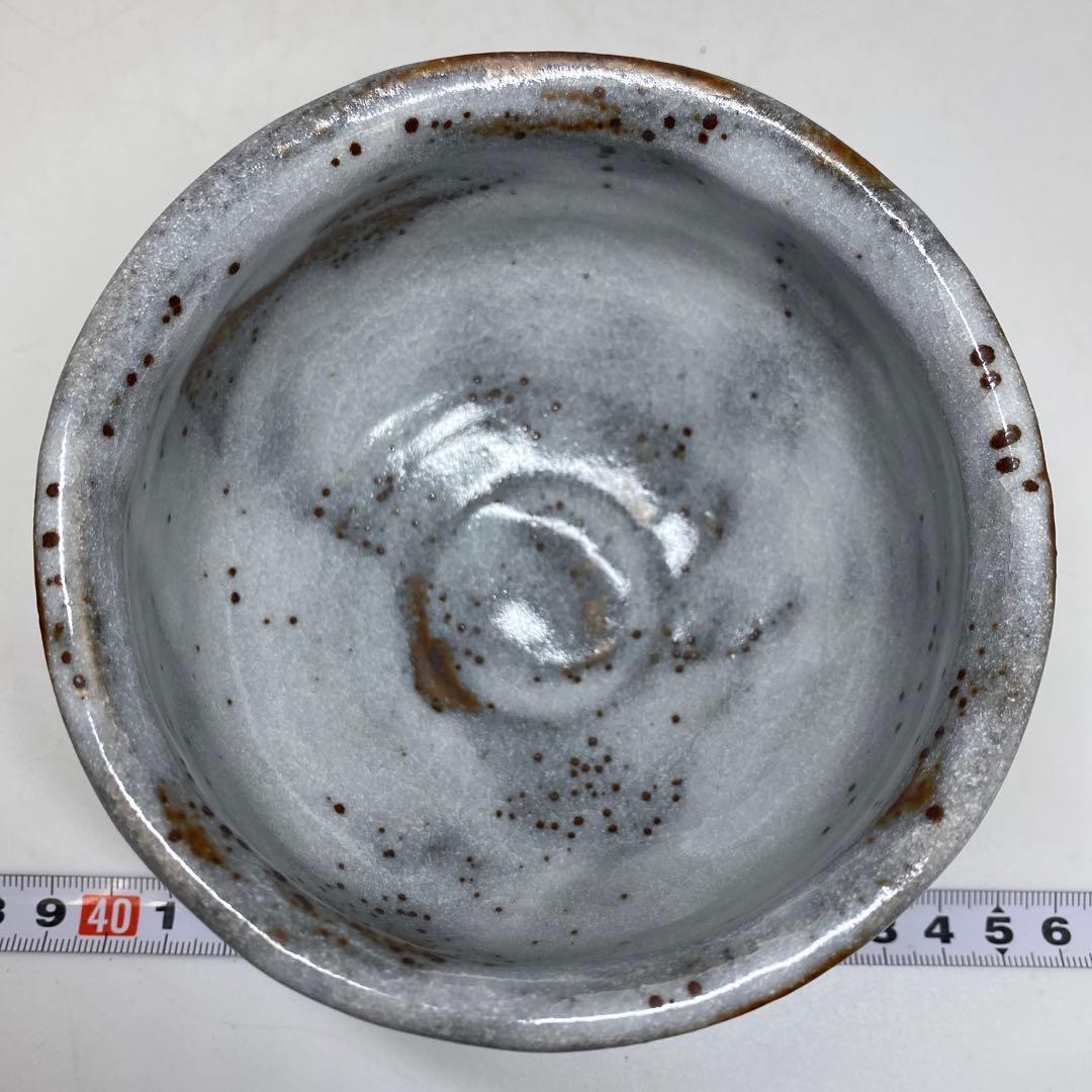 Noda Asanoshin Nezumi Shino Tea Bowl — Fukuju, Daitoku-ji Kakitsuke