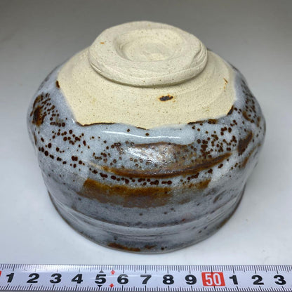 Noda Asanoshin Nezumi Shino Tea Bowl — Fukuju, Daitoku-ji Kakitsuke