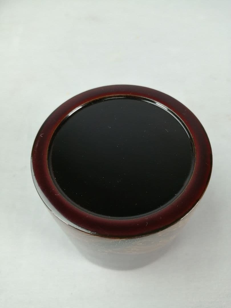 Shiokumi Natsume by Shoetsu — Ennosai-Gonomi Gold Maki-e Lacquer Tea Caddy