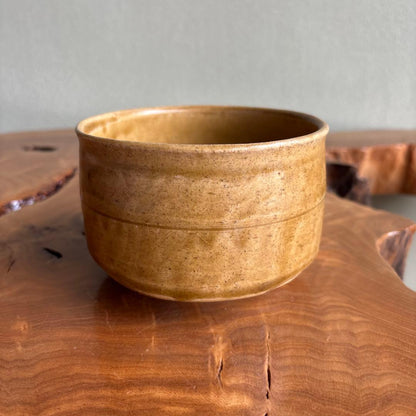 Kiseto Chawan with Shobu Iris Motif — Kosen-toen, Mino Ware with Tomobako