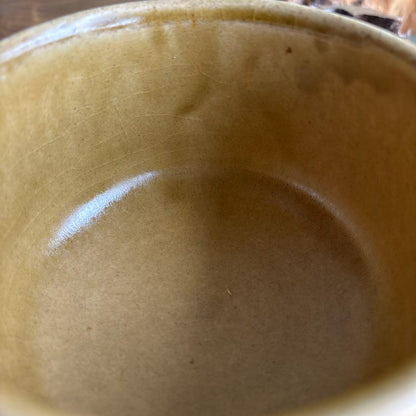 Kiseto Chawan with Shobu Iris Motif — Kosen-toen, Mino Ware with Tomobako