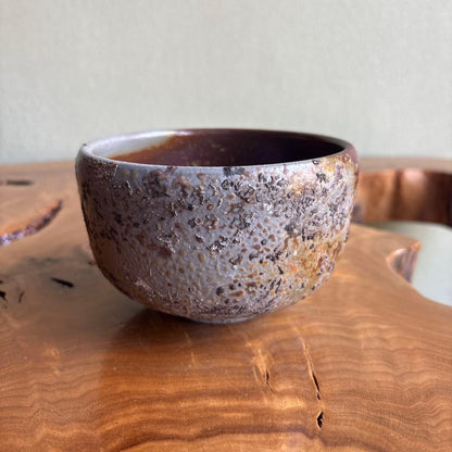 Bizen Ware Matcha Bowl by Tojo — Goma & Sangiri景色 with Signed Tomobako