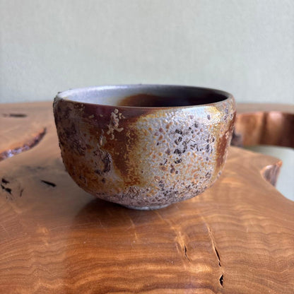 Bizen Ware Matcha Bowl by Tojo — Goma & Sangiri景色 with Signed Tomobako