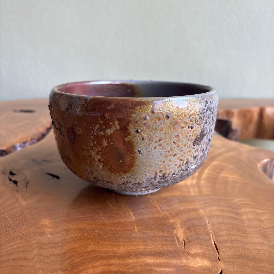 Bizen Ware Matcha Bowl by Tojo — Goma & Sangiri景色 with Signed Tomobako