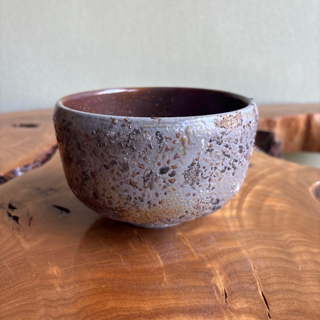 Bizen Ware Matcha Bowl by Tojo — Goma & Sangiri景色 with Signed Tomobako