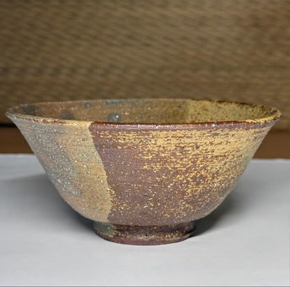 Ichino Shinsui Tamba-yaki Irabo Hakeme Chawan — Brush Stroke Tea Bowl Shinsui Kiln w/ Tomobako