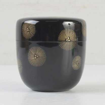 Hakudo Lacquer Natsume — Gold Maki-e Radial Pine Needle Medallions, Tomobako
