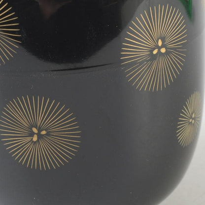 Hakudo Lacquer Natsume — Gold Maki-e Radial Pine Needle Medallions, Tomobako