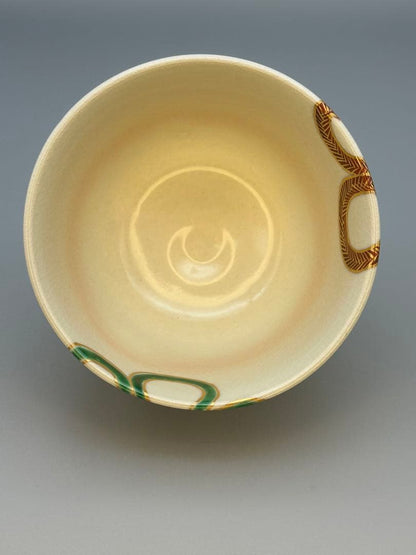Miyagawa Koun Musubi-Ume Kyo-yaki Tea Bowl — Knotted Plum Chawan