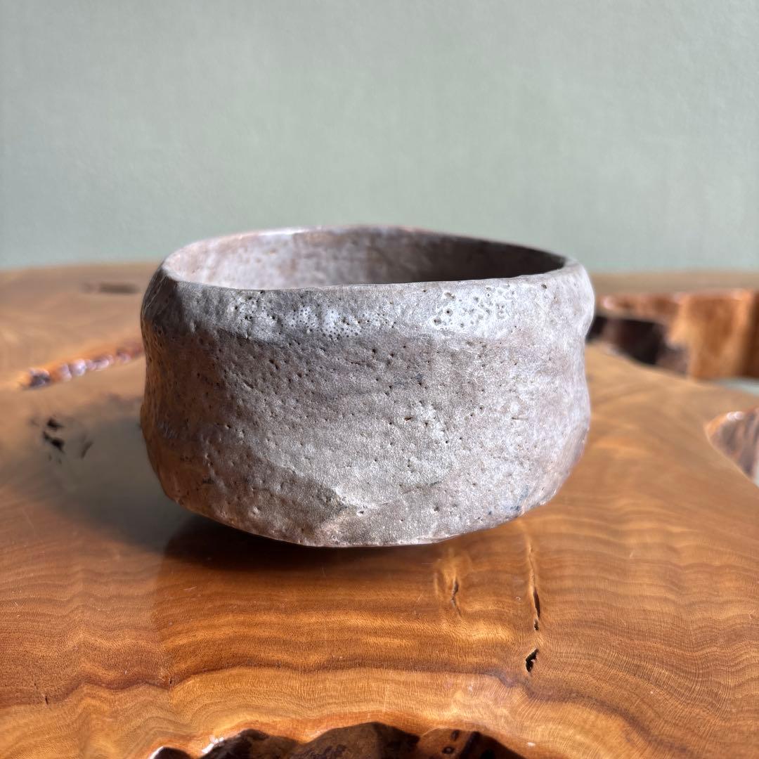 Hand-Pinched Wabi Chawan — Rustic Red and Ash Clay Matcha Tea Bowl