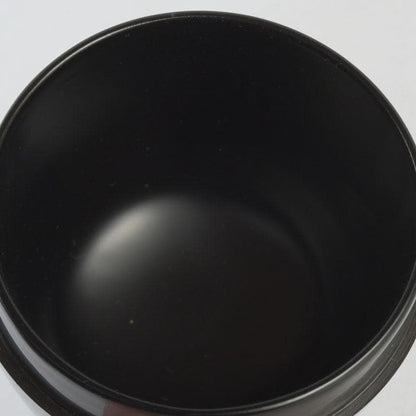 Signed Sagano Maki-e Natsume Tea Caddy | Gold Silver Bamboo Pine Ginkgo Black Lacquer | Tomobako
