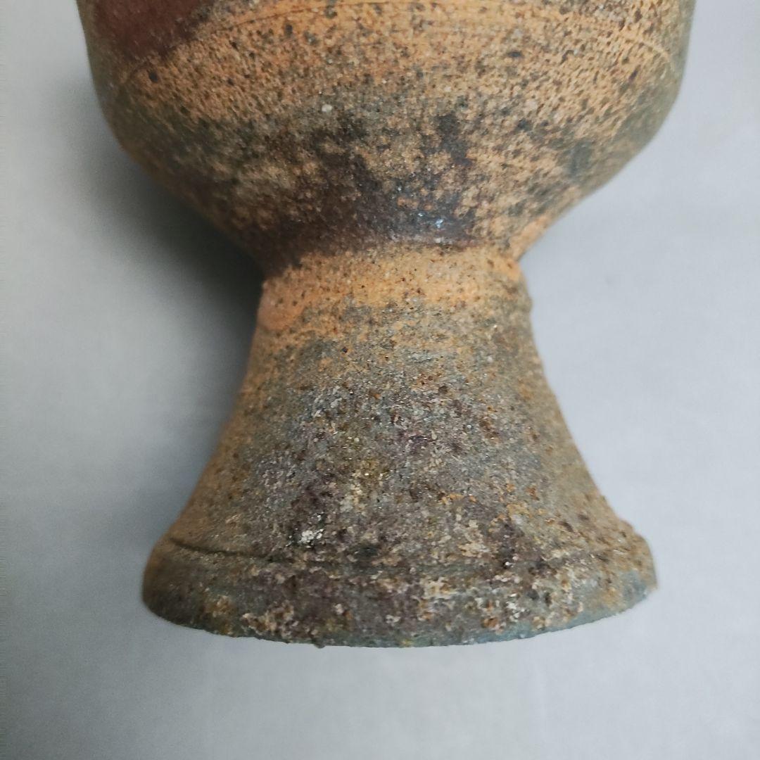 Nakazato Takashi Karatsu Nanban Bajōhai - Stemmed Sake Cup with Signed Box