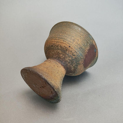 Nakazato Takashi Karatsu Nanban Bajōhai - Stemmed Sake Cup with Signed Box