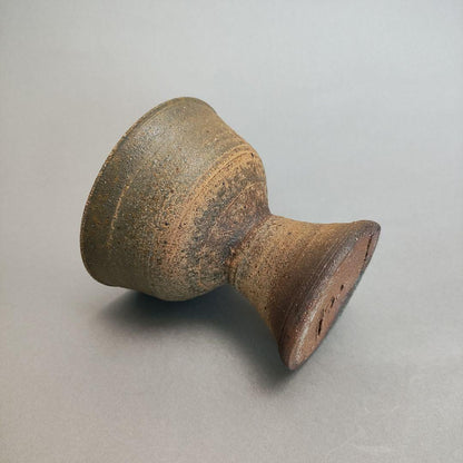 Nakazato Takashi Karatsu Nanban Bajōhai - Stemmed Sake Cup with Signed Box