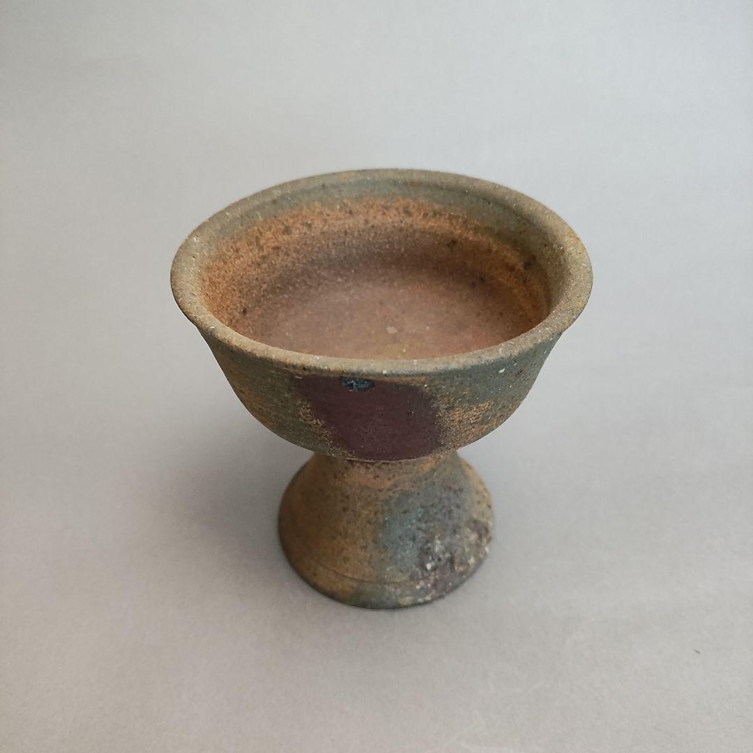 Nakazato Takashi Karatsu Nanban Bajōhai - Stemmed Sake Cup with Signed Box