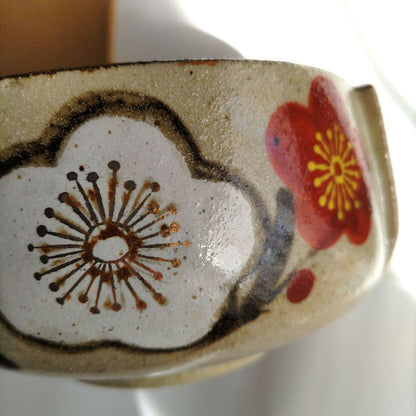 Ume Plum Blossom Kashi Bowl Japanese Confectionery Dish with Signed Box