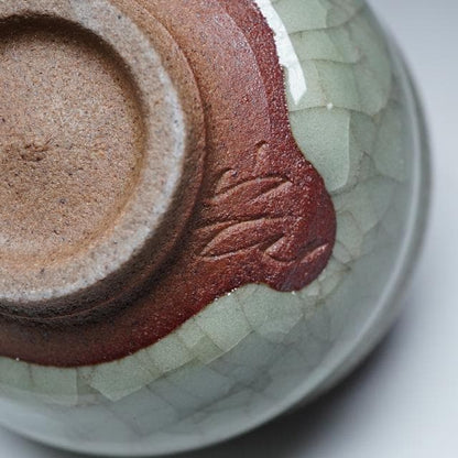 Nakajima Hiroshi Living National Treasure Celadon Guinomi Sake Cup