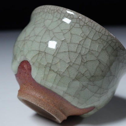 Nakajima Hiroshi Living National Treasure Celadon Guinomi Sake Cup