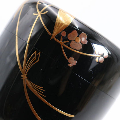 Omodaka Maki-e Chu-natsume Tea Caddy by Nakagawa Shuho