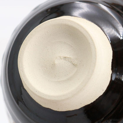 Takatori-yaki Tea Bowl by Takatori Shingo — Zen Priest Inscription Etsudo