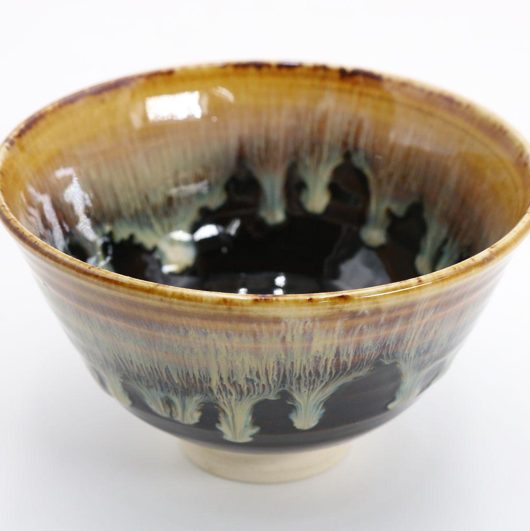 Takatori-yaki Tea Bowl by Takatori Shingo — Zen Priest Inscription Etsudo