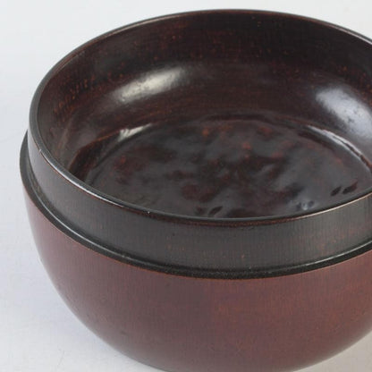 Antique Bamboo Core Vermilion Urushi Natsume | Shochikubai Pine Bamboo Plum Lacquer Tea Caddy | Shifuku & Hakogaki Box