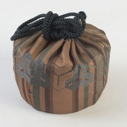 Antique Bamboo Core Vermilion Urushi Natsume | Shochikubai Pine Bamboo Plum Lacquer Tea Caddy | Shifuku & Hakogaki Box