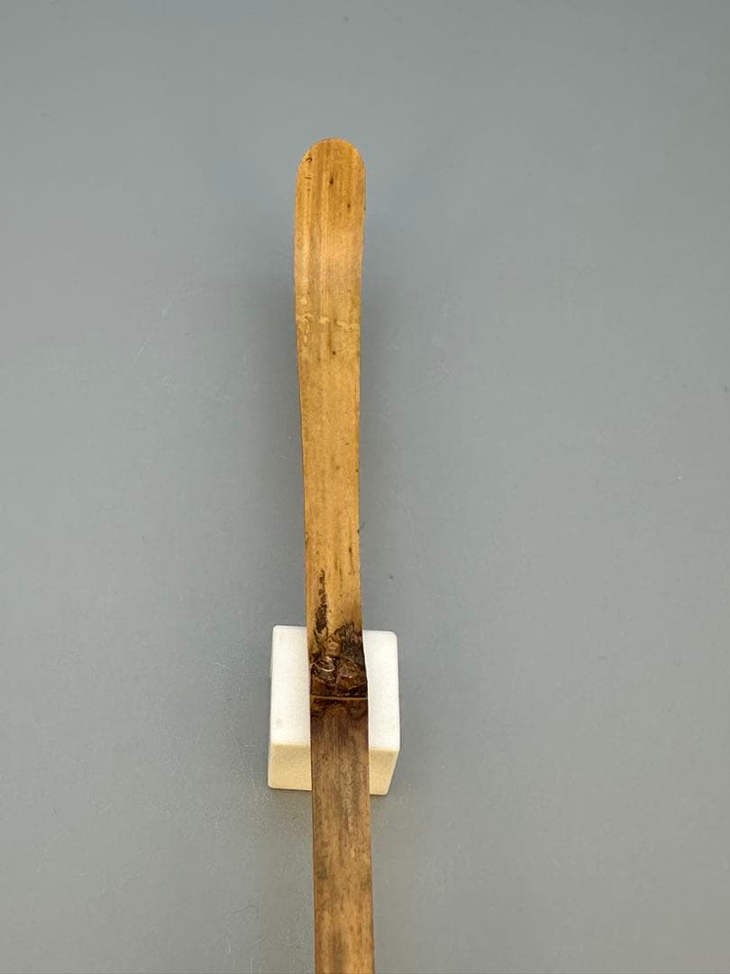 Zen Bamboo Tea Scoop Named 'Shitamoe' by益州 of Kenninji Temple, Kyoto — With Bamboo Case & Tomobako