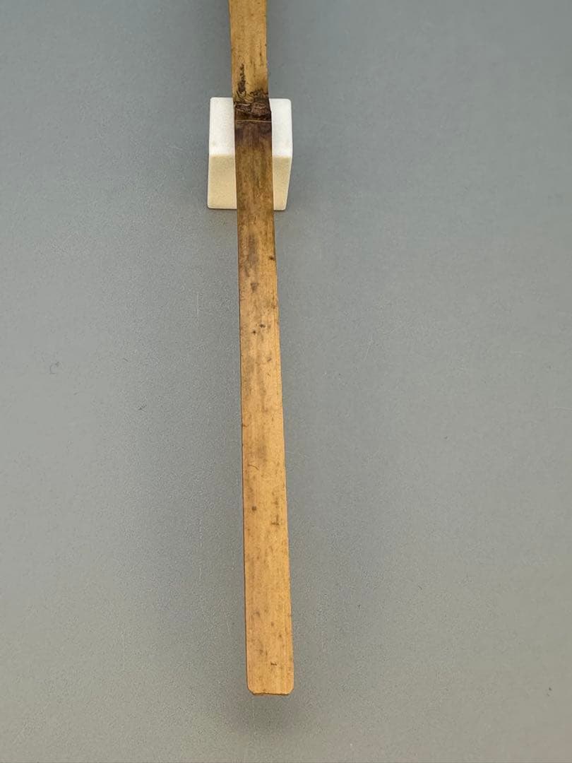 Zen Bamboo Tea Scoop Named 'Shitamoe' by益州 of Kenninji Temple, Kyoto — With Bamboo Case & Tomobako