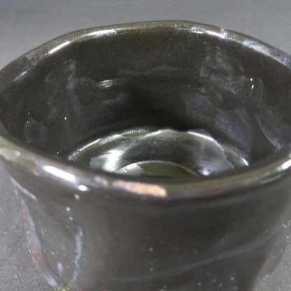 Sasaki Jiro Setoguro Tea Bowl - Zuiko Kiln Seto Black Chawan