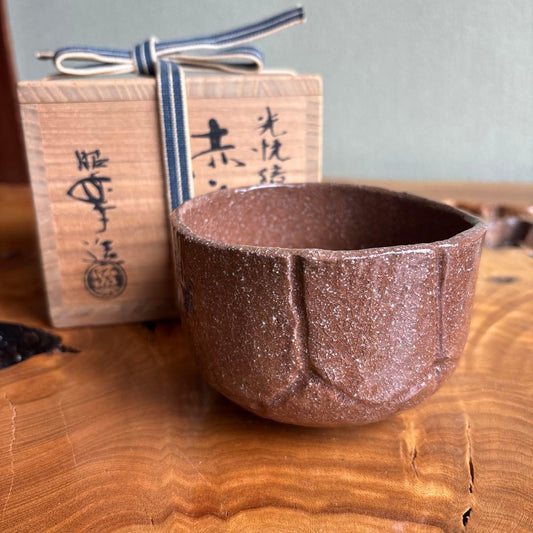 Koetsu Copy Shoji Matcha Bowl Aka Raku by Sasaki Shoraku Kyoto Tomobako