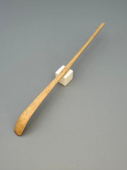 Chashaku Tea Scoop 'Suehiro' by Doun of Daitokuji — White Bamboo, Signed Tube & Box