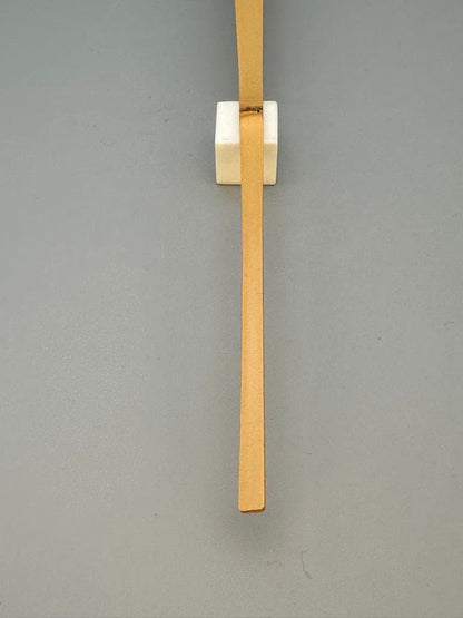 Chashaku Tea Scoop 'Suehiro' by Doun of Daitokuji — White Bamboo, Signed Tube & Box