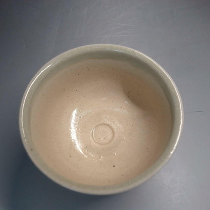 Ofukei Chawan Dragon Motif — Fuji-gama Kiln, Cobalt and Iron on Ash Glaze, Tomobako