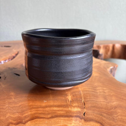 Kuro Oribe Matcha Bowl Michi Imperial Theme by Terada Bizan with Tomobako