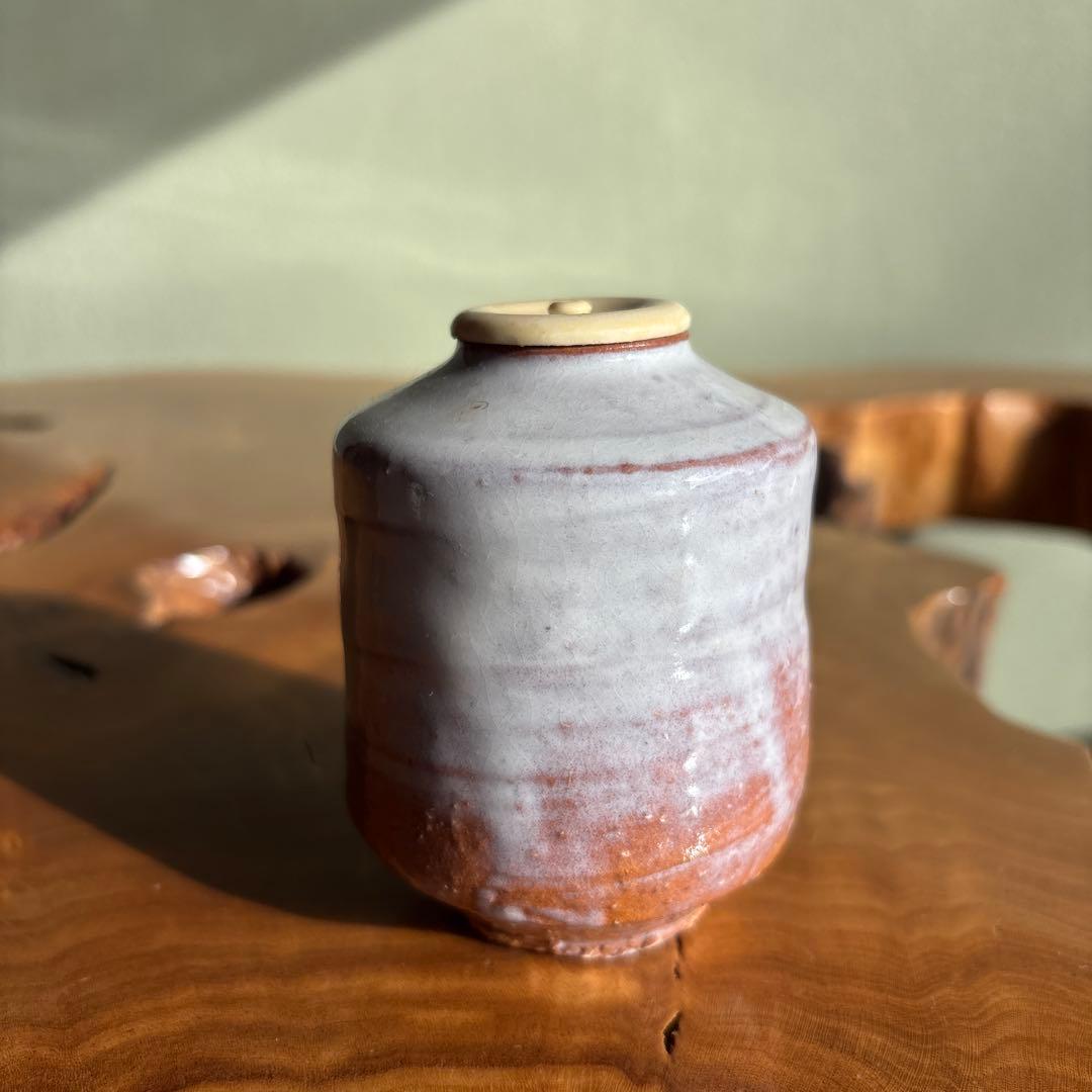 Kaneko Nobuhiko Hagi-Yaki Chaire | Shiroyama Kiln Soft White Glaze | Signed Tomobako