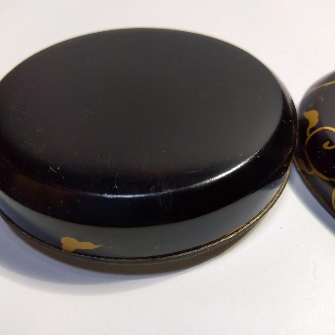Kyoto Maki-e Kogo Incense Container - Gold Aoi-Mon & Lotus with Signed Box