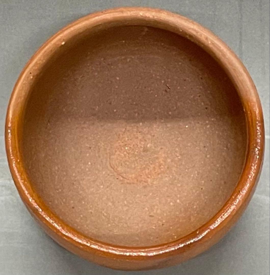 Bizen Hidasuki Guinomi Sake Cup by Yamamoto Yuichi with Signed Box